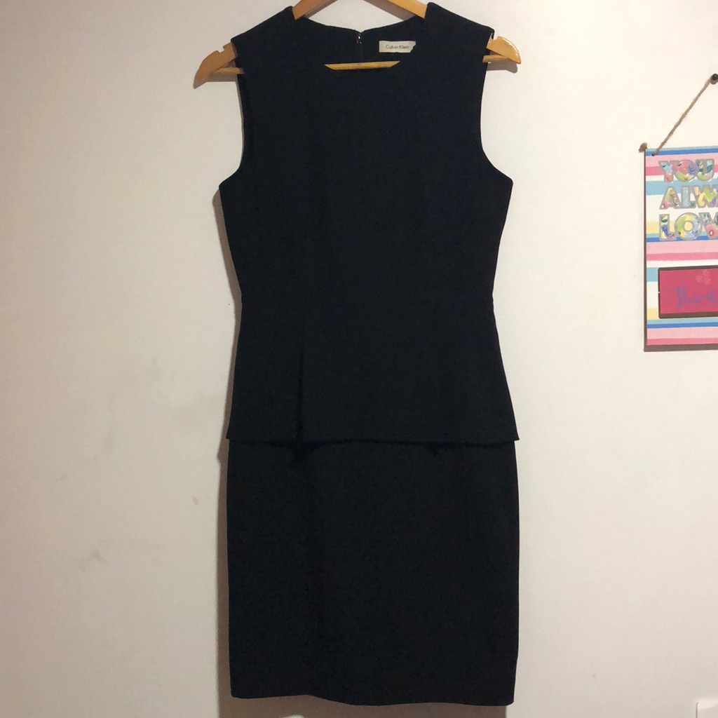 Calvin Klein Sleeveless Black Dress